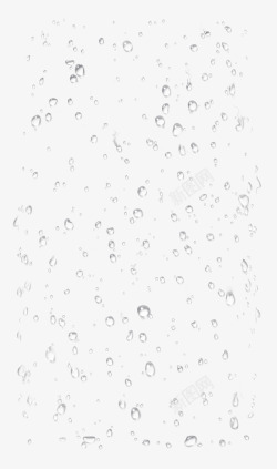 透明水滴水珠元素素材