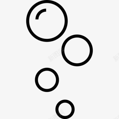 泡泡浴泡泡泡泡浴清洁图标