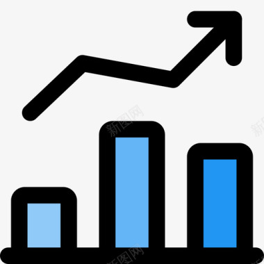 黑色信息图表信息图表商业与绩效2线性颜色图标