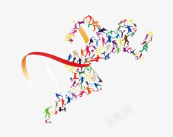 安踏运动标志运动田径体育项目运动人物高清图片