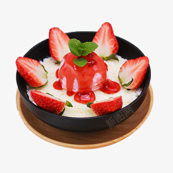 西餐海报草莓甜点甜品高清图片