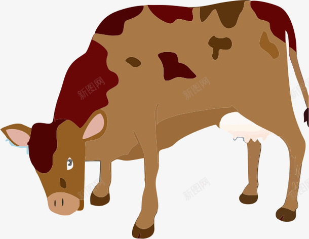 手绘牛卡通图png免抠素材_88icon https://88icon.com 动物 卡通图 卡通牛尾巴 手绘 牛