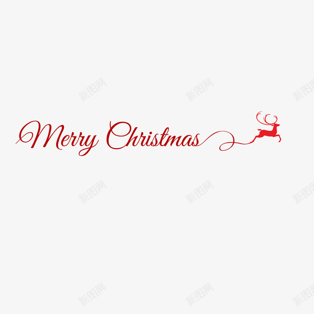 MerryChristmas和鹿装饰ai免抠素材_88icon https://88icon.com Christmas Merry merry 圣诞 标题装饰 鹿