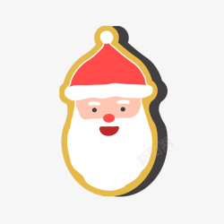 曲奇饼干风格圣诞老人头像素材