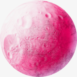 粉色星球月球素材
