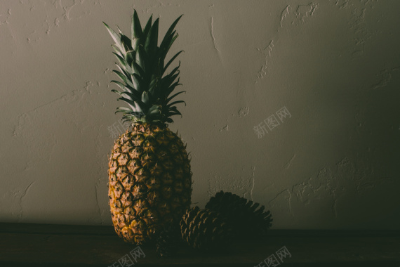 自然水果食物菠萝背景