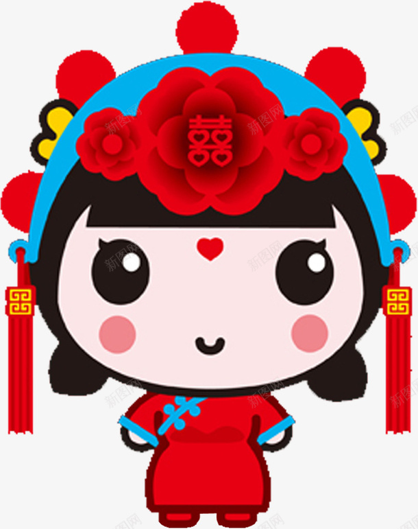 卡通人物娃娃婚庆png免抠素材_88icon https://88icon.com 卡通 娃娃 Q萌 人物