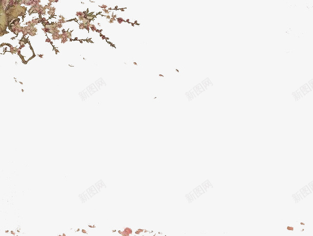 中国风梅花落地海报元素png免抠素材_88icon https://88icon.com 中国风 梅花 落地 海报 免扣