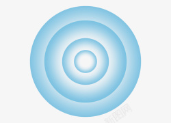蓝色光圈蓝色科技光圈信号波纹高清图片