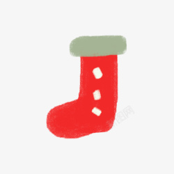 圣诞节红色的袜子素材