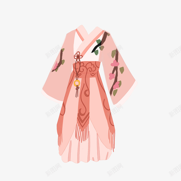 清雅汉服古装插画psd免抠素材_88icon https://88icon.com 清雅 汉服 古装 插画