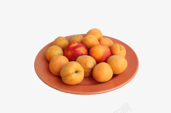食物美味桃子水果盘素材