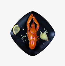澳洲蓝龙虾小龙虾食物美食素材