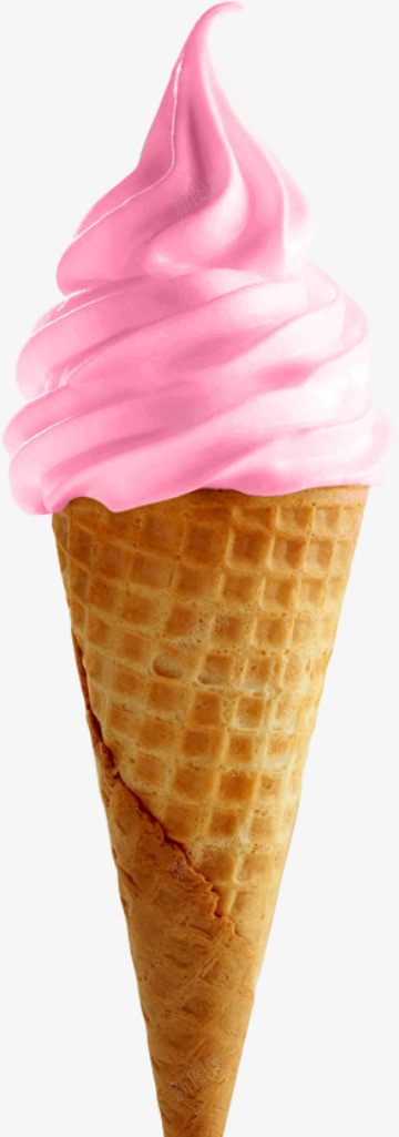 粉红色草莓冰淇淋png免抠素材_88icon https://88icon.com 粉红色 冰淇淋 草莓冰淇淋 甜品