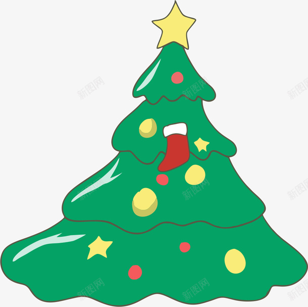 圣诞节手绘彩色圣诞树礼物pngpng免抠素材_88icon https://88icon.com 圣诞节 手绘 彩色圣诞树 礼物png