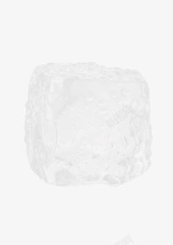 一个透明冰块素材