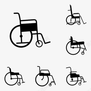 轮椅矢量图电动轮椅矢量图图标