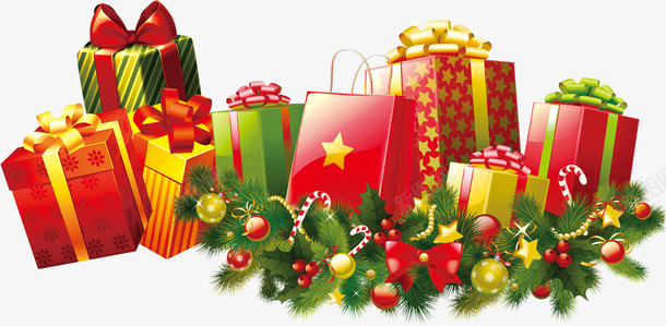 圣诞节的很多圣诞礼物psd免抠素材_88icon https://88icon.com 圣诞节 礼物 很多礼物 礼品