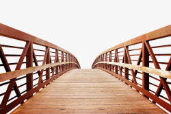 木桥桥梁建筑素材