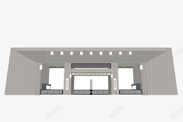 创意设计学校大门平面图png免抠素材_88icon https://88icon.com 创意 设计 图片 平面