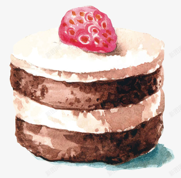 手绘蛋糕甜点png免抠素材_88icon https://88icon.com 蛋糕 甜品 巧克力 西点
