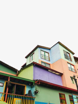 房子彩色房子建筑欧美建筑素材