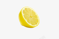一半柠檬切开一半新鲜柠檬高清图片