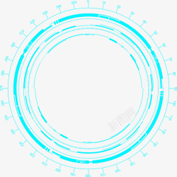 蓝色刻度盘蓝色科幻刻度盘高清图片