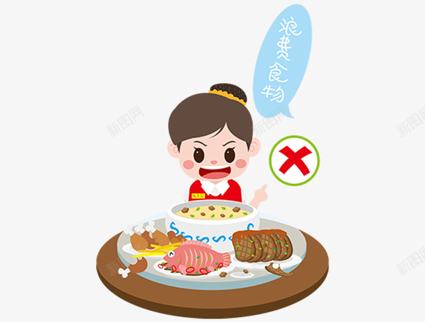 食物浪费可耻png免抠素材_88icon https://88icon.com 食物 浪费 可耻 小女孩