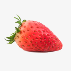 一个红色甜草莓素材