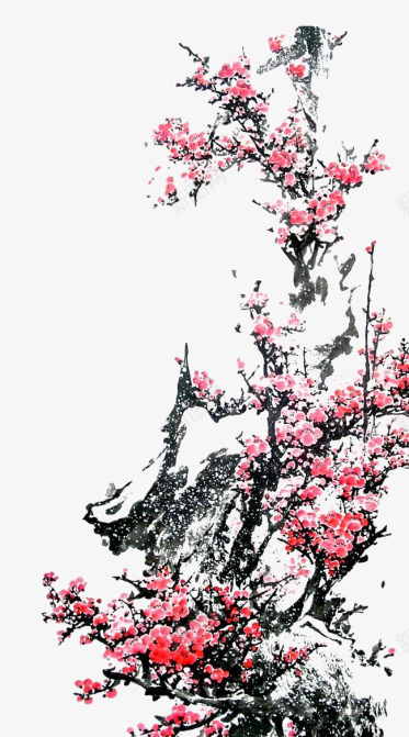 中国风水墨画梅花元素png免抠素材_88icon https://88icon.com 中国风 免扣 梅花 水墨 水墨画 画室宣传单水墨画