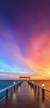 玄幻天空海岸背景