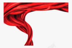 红绸带飘带中国风大气质感素材