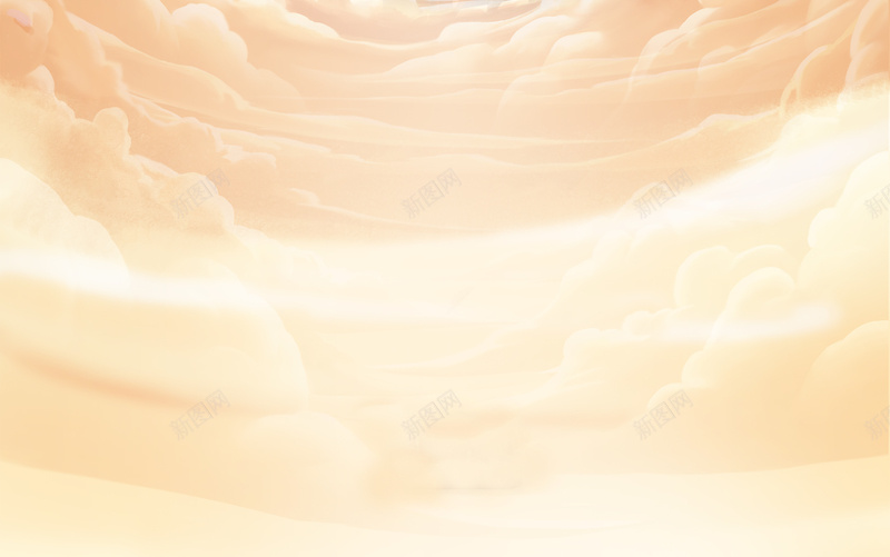 手绘云层天空背景jpg设计背景_88icon https://88icon.com 云 天空 层云 手绘 金色云