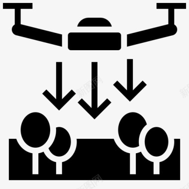 空中客机上方空中飞机图标