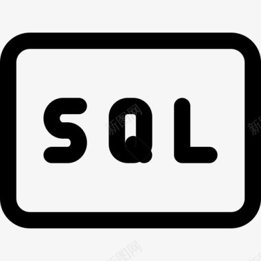 SQLSqlweb应用程序数据库3线性图标