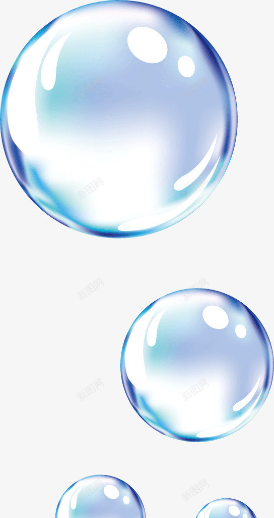水珠气泡模板漂浮装饰png免抠素材_88icon https://88icon.com 气泡 水珠 泡泡 漂浮 装饰