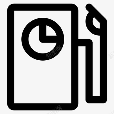 煤气加油站时间汽油柴油图标