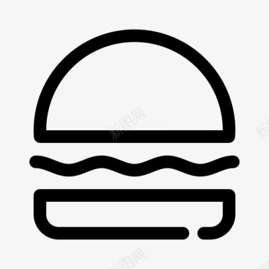 汉堡包快餐菜单图标