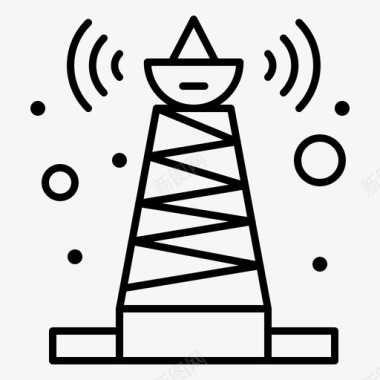 卫星信号卫星技术图标