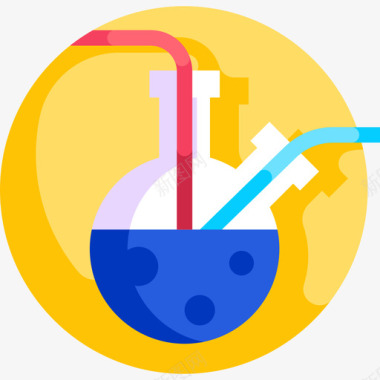实验室的化学家89号实验室平底烧瓶图标