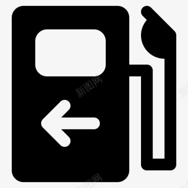 煤气油站箭头汽油柴油图标