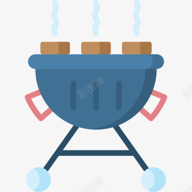 夏令营总动员烧烤夏令营28平铺图标