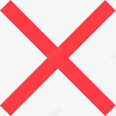 红色音符x红色图标