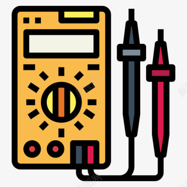 袖珍万用表万用表电工19线颜色图标