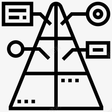 金字塔图金字塔图图表数据图标