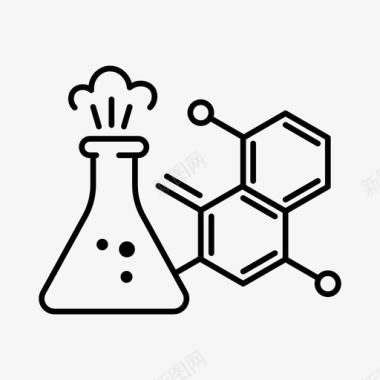 观察实验的试剂配方化学品烧瓶物质图标