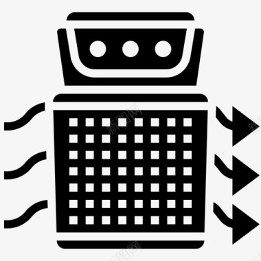 高端空气净化器空气净化器空调灰尘图标