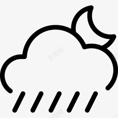 晚上A强阵雨晚上图标