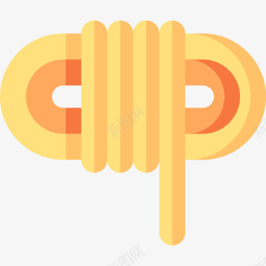 夏令营总动员绳索夏令营28扁平图标